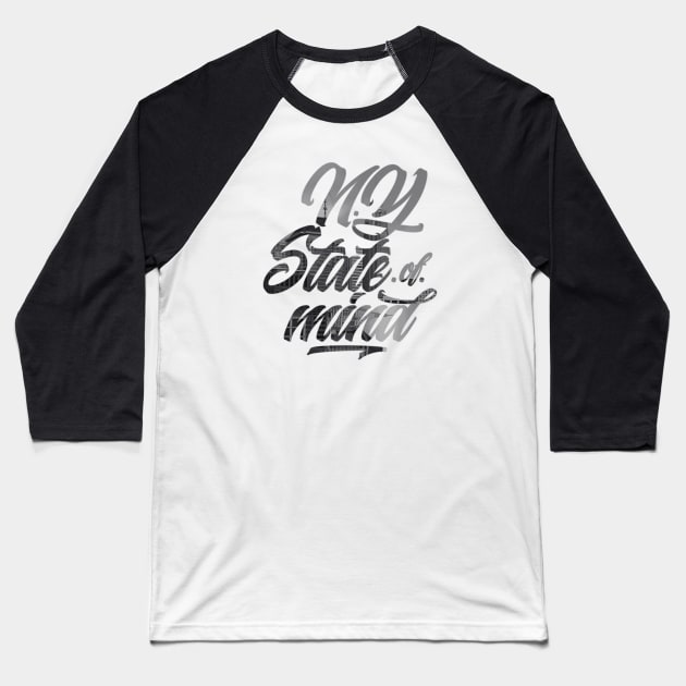 N.Y State of Mind Baseball T-Shirt by Skush™